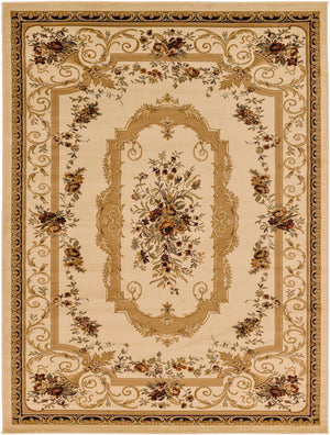 Cream 9' x 12' Versailles Rectangle Area Rug