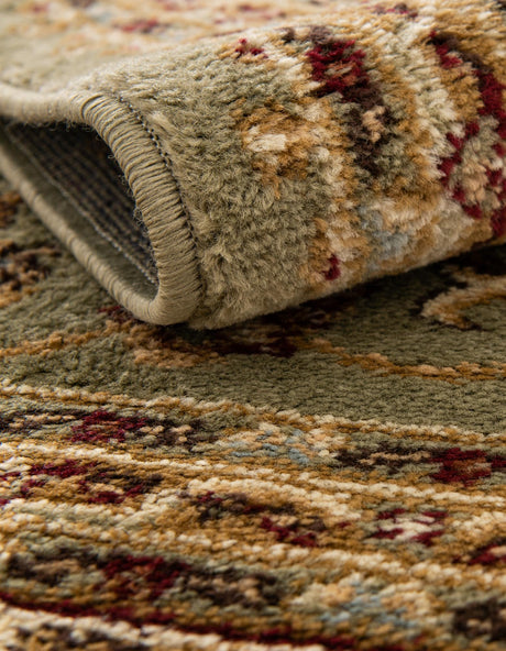 Green 4' 1 x 6' 1 Voyage Rectangle Area Rug Persian Inspired Classic Traditional Design Durable Carpet Mat for Home Interior Design for Sale at Rug Engine