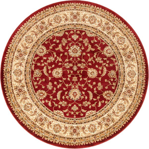 Red 7' 10 x 7' 10 Voyage Round Area Rug