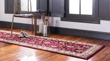 Red 2' 7 x 13' 1 Voyage Runner Area Rug Persian Inspired Classic Traditional Design Durable Carpet Mat for Home Interior Design for Sale at Rug Engine