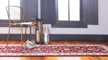 Red 2' 7 x 12' Voyage Runner Area Rug Persian Inspired Classic Traditional Design Durable Carpet Mat for Home Interior Design for Sale at Rug Engine