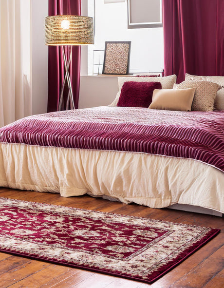 Red 3' 1 x 19' 8 Voyage Runner Area Rug Persian Inspired Classic Traditional Design Durable Carpet Mat for Home Interior Design for Sale at Rug Engine