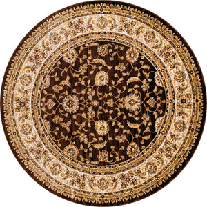 Brown 8' x 8' Voyage Round Rug