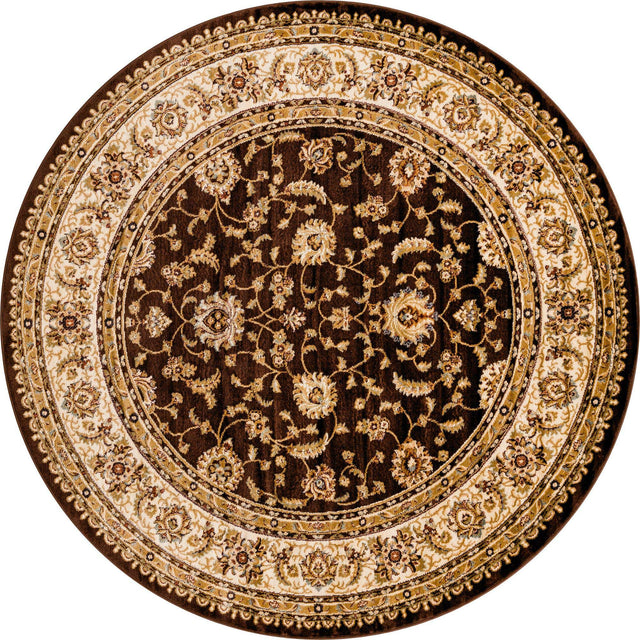 Brown 8' x 8' Voyage Round Rug