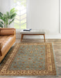 Light Blue 10' 6 x 16' 5 Voyage Rectangle Area Rug Persian Inspired Classic Traditional Design Durable Carpet Mat for Home Interior Design for Sale at Rug Engine