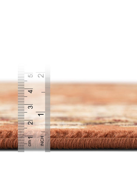 Brick Red Light Rose 4' 1 x 6' 1 Voyage Rectangle Area Rug