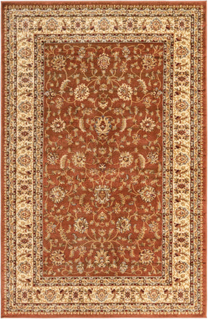 Brick Red Light Rose 5' 3 x 8' Voyage Rectangle Area Rug