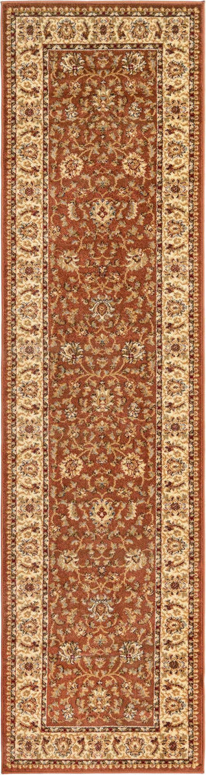 Brick Red Light Rose 2' 7 x 10' Voyage Runner Area Rug