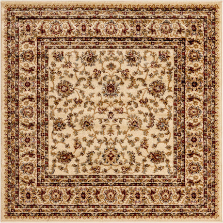 Cream 4' 1 x 4' 1 Voyage Square Area Rug