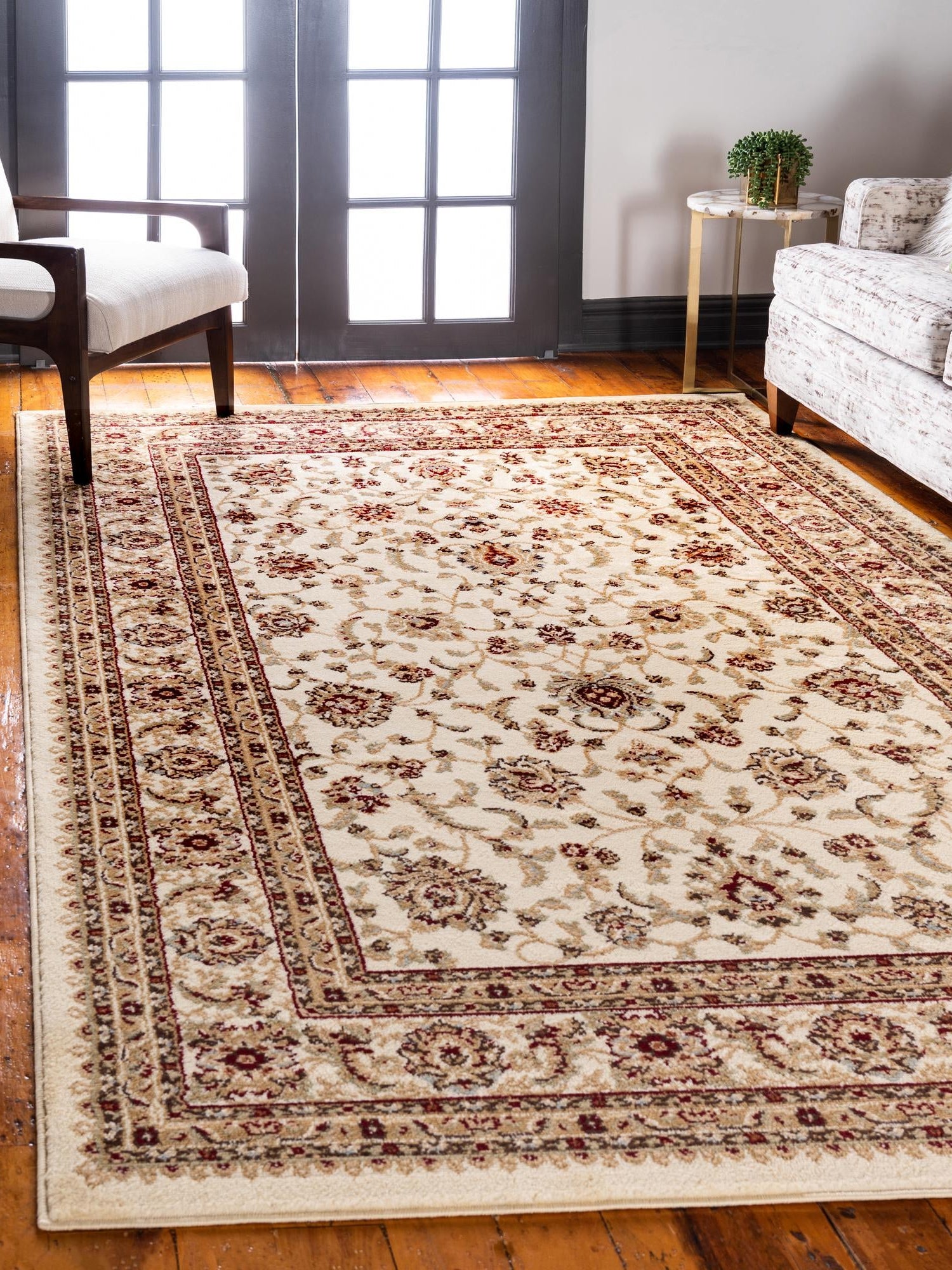 Cream 10' x 14' 1 Voyage Rectangle Area Rug