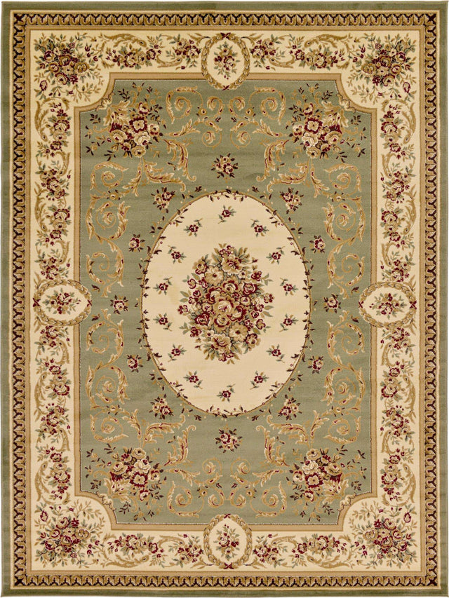 Green 9' x 12' Versailles Rectangle Area Rug