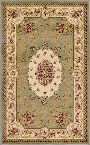 Green 3' 1 x 5' 3 Versailles Rectangle Area Rug