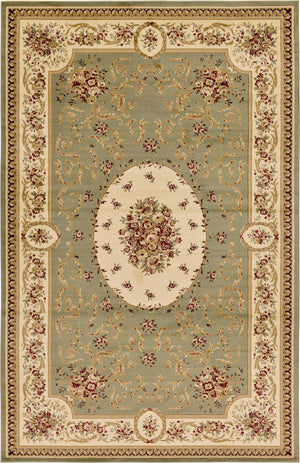 Green 10' 6 x 16' 5 Versailles Rectangle Rug