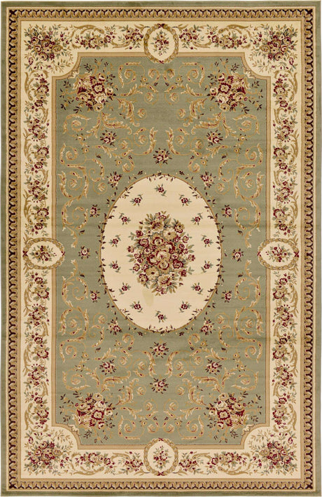 Green 10' 6 x 16' 5 Versailles Rectangle Area Rug