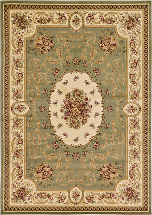 Green 7' 1 x 10' Versailles Rectangle Area Rug