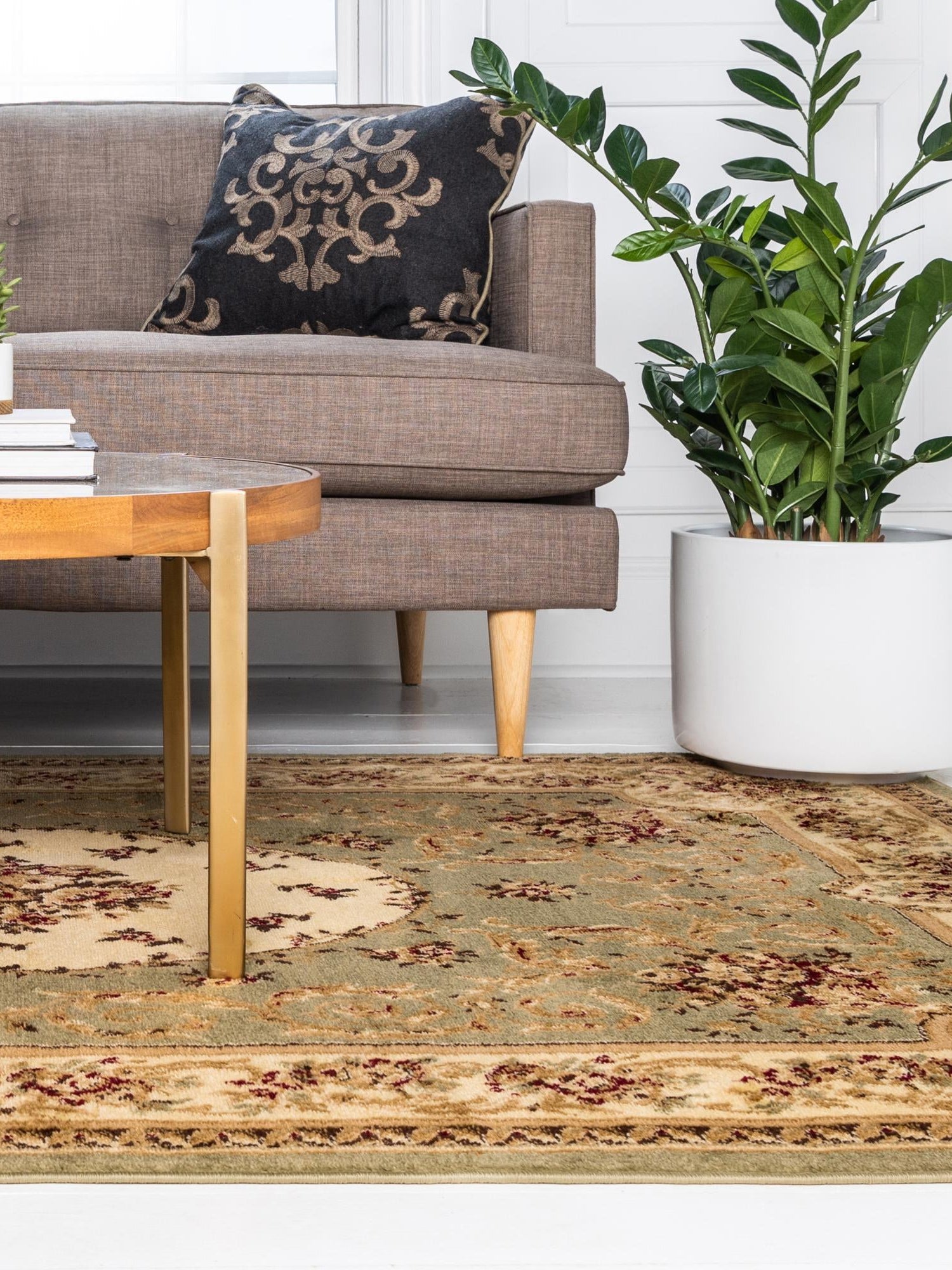 Green 9' x 12' Versailles Rectangle Area Rug