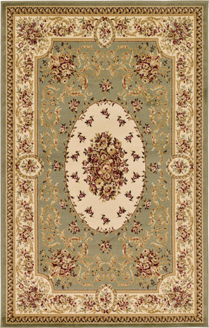 Green 5' 3 x 8' Versailles Rectangle Area Rug