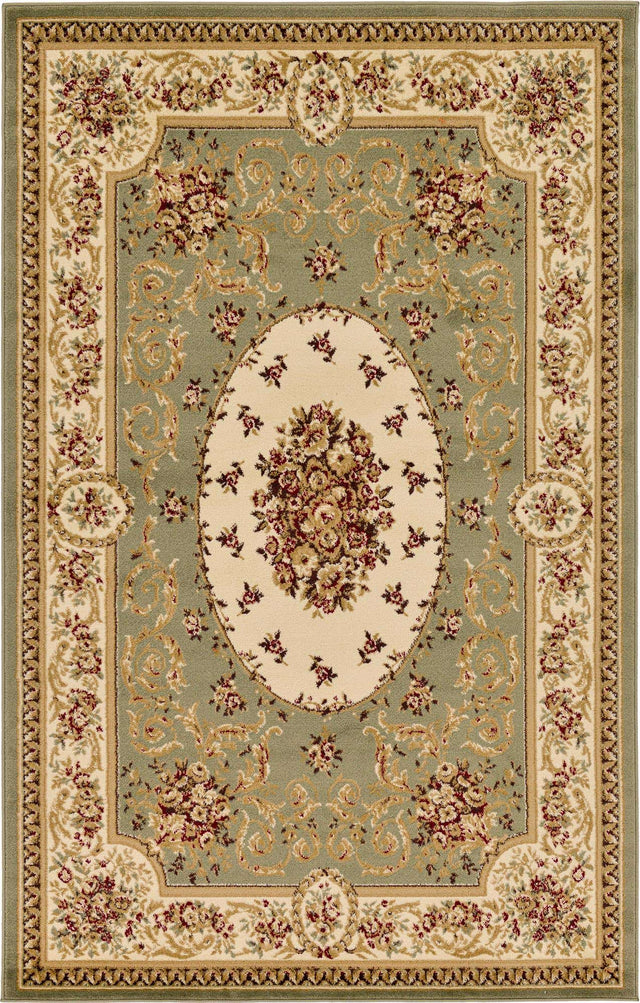 Green 5' 3 x 8' Versailles Rectangle Area Rug