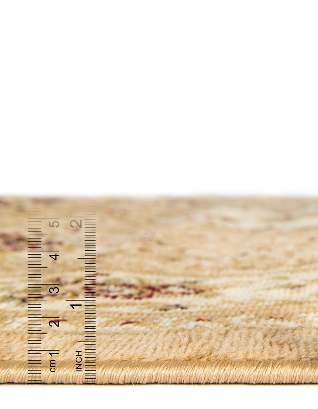 Tan 4' 1 x 4' 1 Versailles Square Area Rug