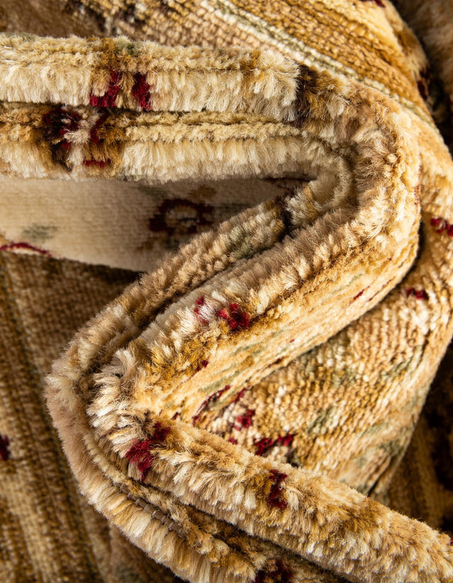 Tan 4' 1 x 4' 1 Versailles Square Area Rug