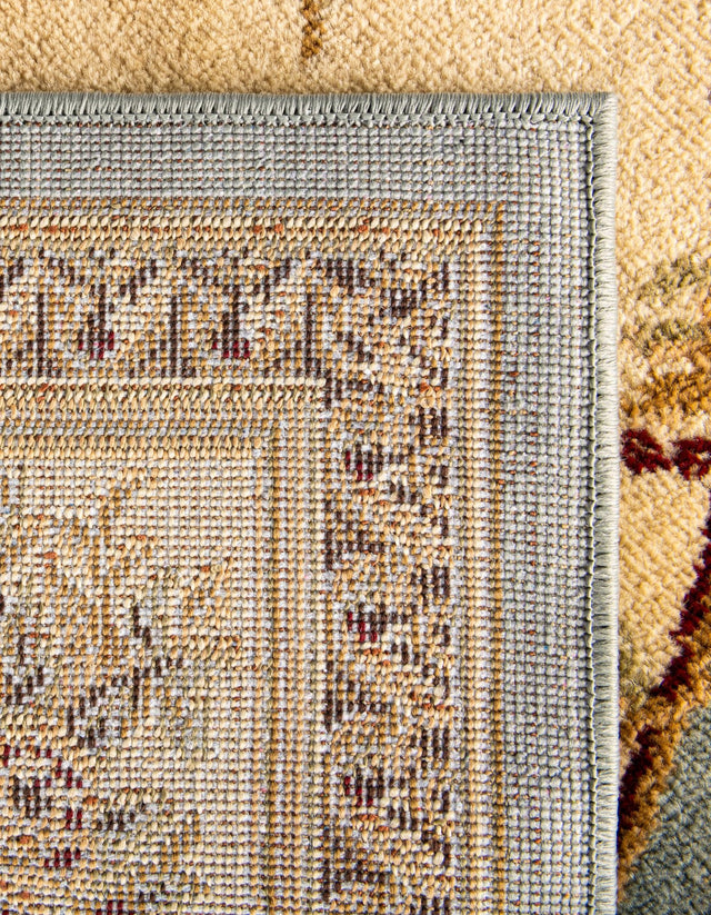 Light Blue 4' 1 x 4' 1 Versailles Square Area Rug Classic Traditional Motif Indoor Carpet for Hallways, Dining Rooms, Bedrooms, Living Room, Office for Sale at Rug Engine
