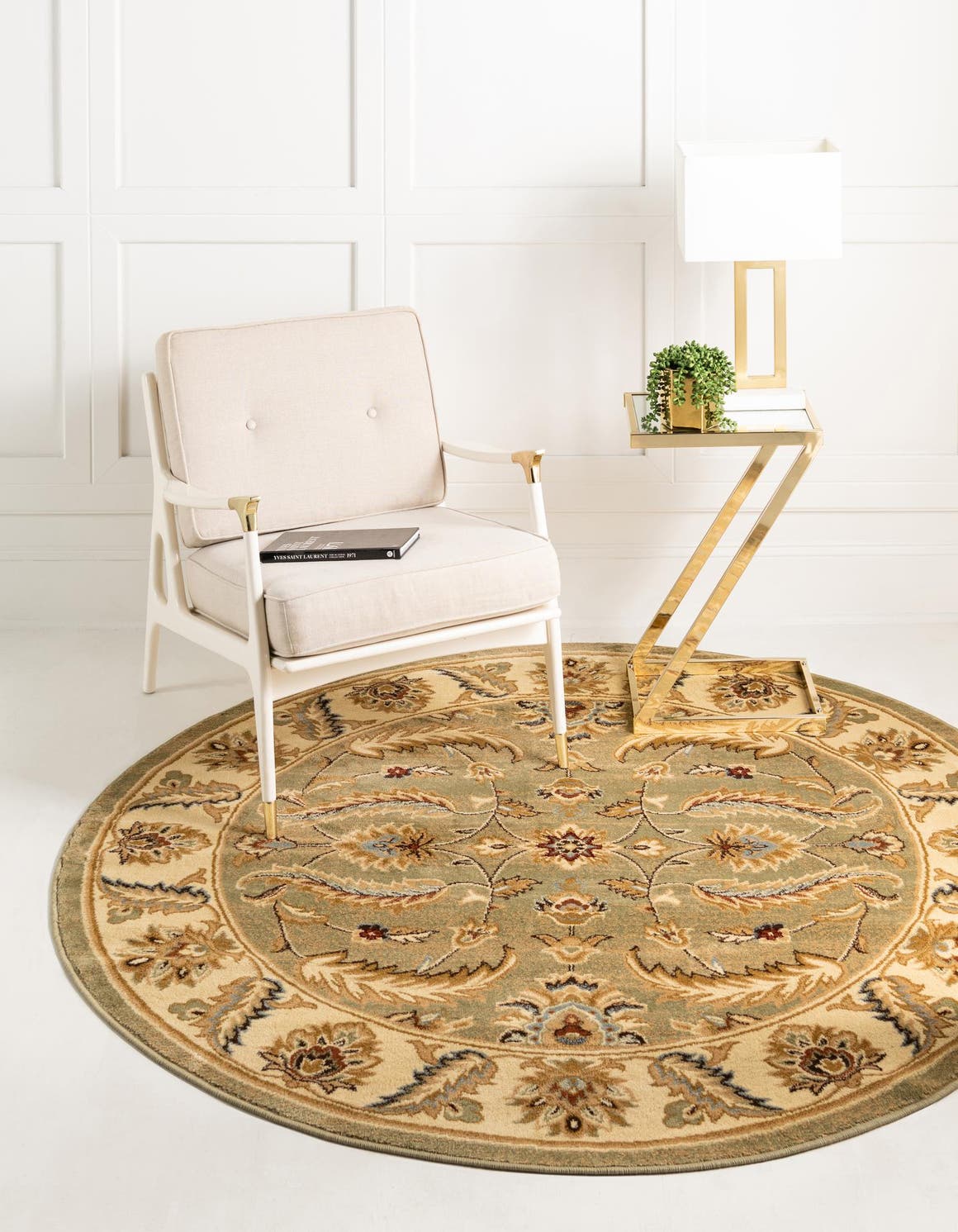 Green 6' 1 x 6' 1 Voyage Round Area Rug