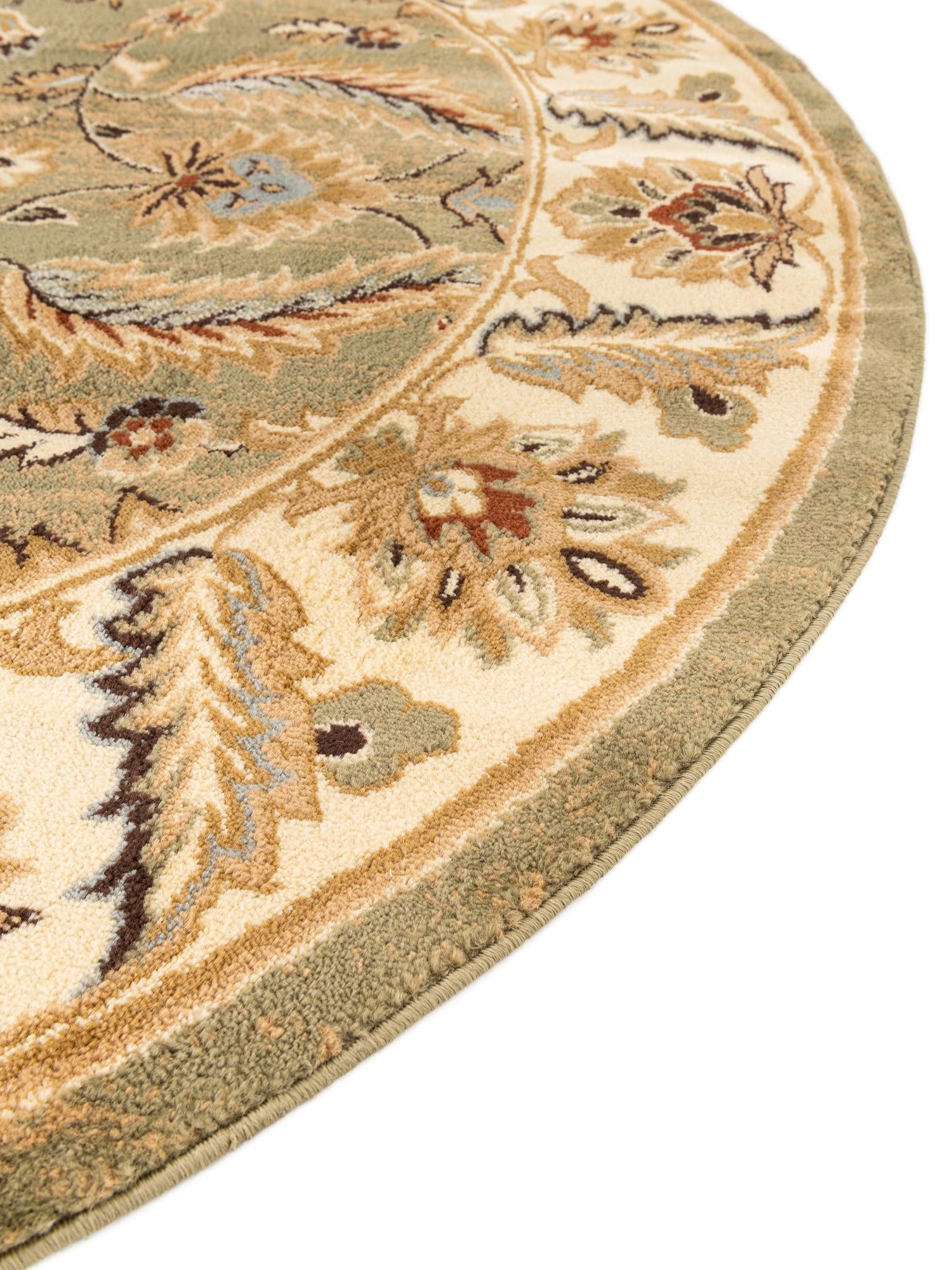 Green 7' 10 x 7' 10 Voyage Round Area Rug