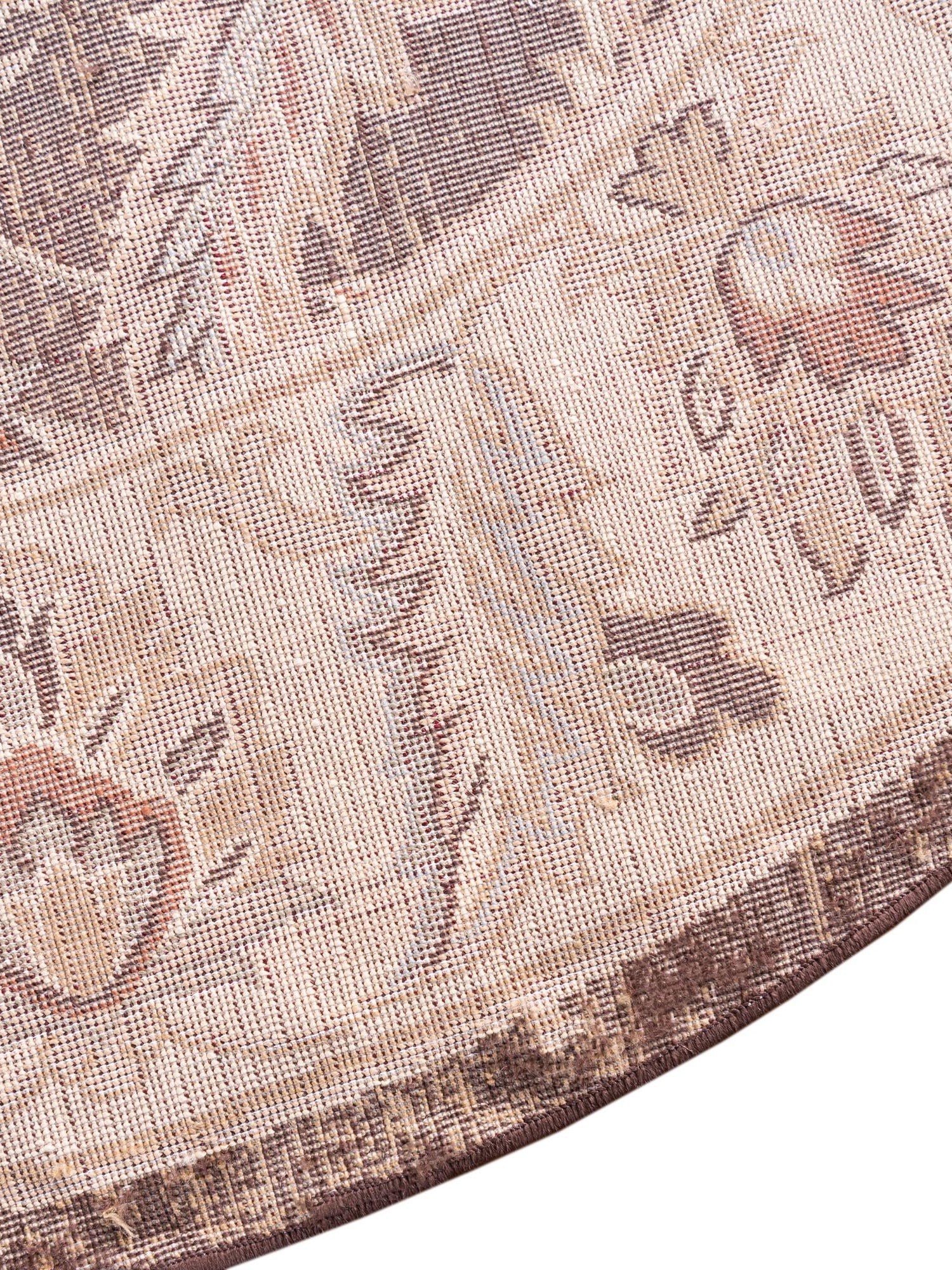 Brown 7' 10 x 7' 10 Voyage Round Area Rug