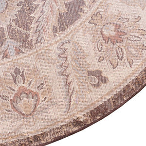 Brown 7' 10 x 7' 10 Voyage Round Area Rug