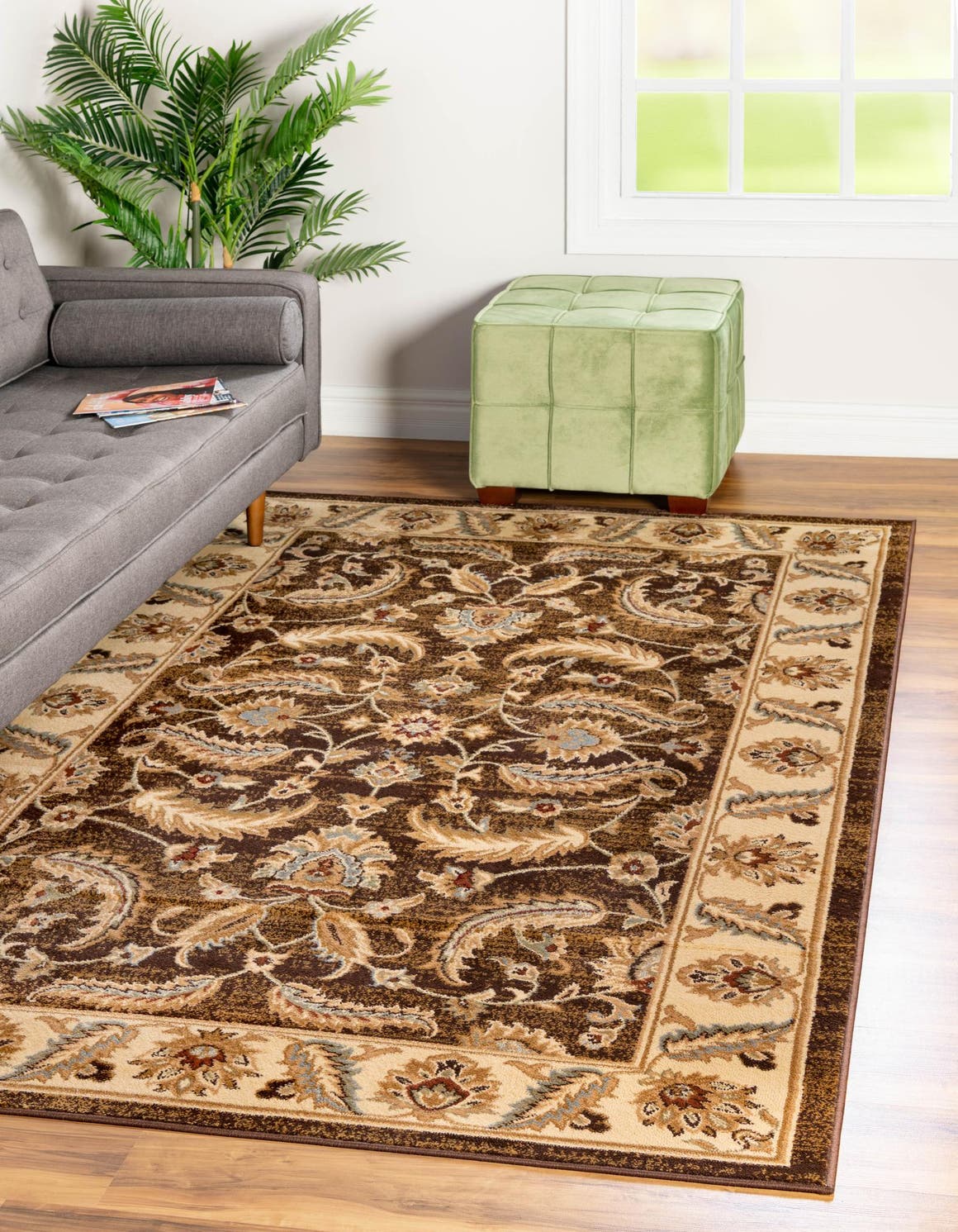 Brown 3' 3 x 5' 3 Voyage Rectangle Area Rug