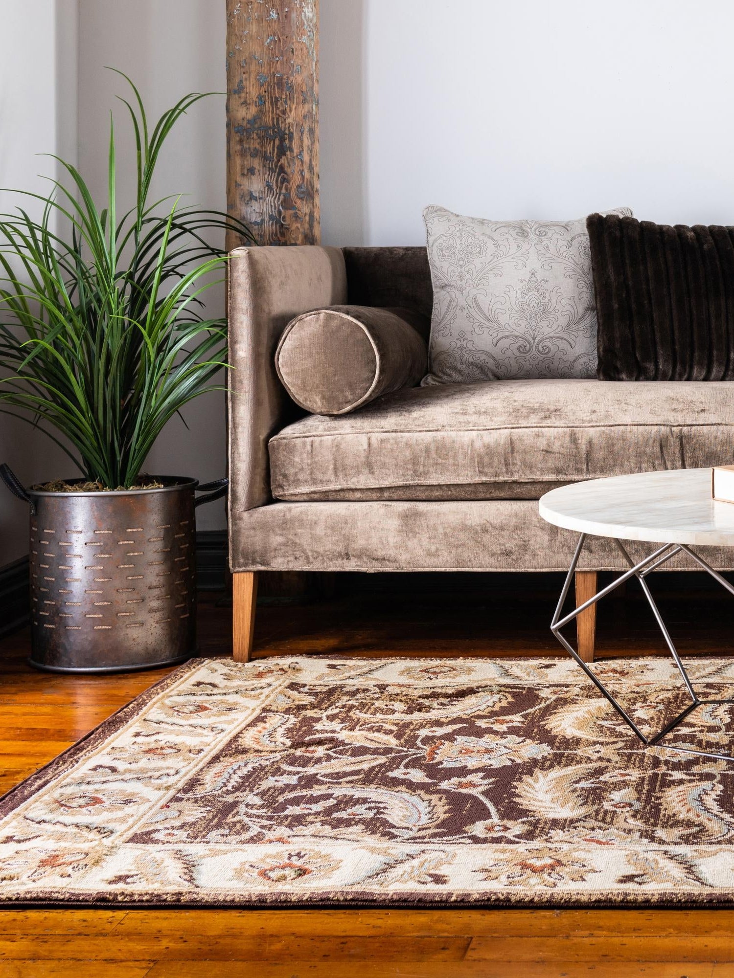 Brown 3' 3 x 5' 3 Voyage Rectangle Area Rug