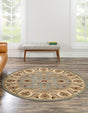 Light Blue 8' x 8' Voyage Round Rug