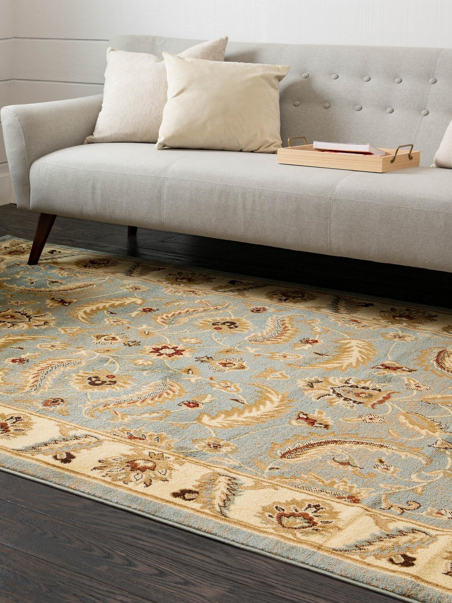 Light Blue 3' 3 x 5' 3 Voyage Rectangle Area Rug