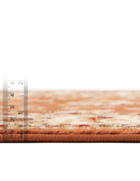 Brick Red 7' 10 x 7' 10 Voyage Round Area Rug