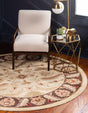 Cream 8' x 8' Voyage Round Rug