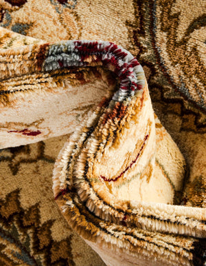 Cream 6' 1 x 6' 1 Voyage Round Area Rug