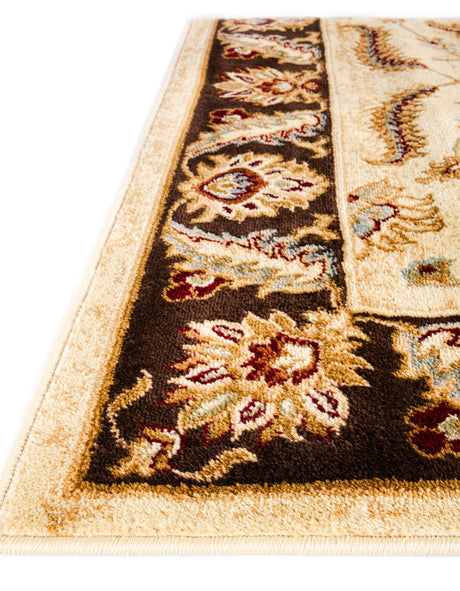 Cream 7' x 10' Voyage Rectangle Area Rug Persian Inspired Classic Traditional Design Durable Carpet Mat for Home Interior Design for Sale at Rug Engine
