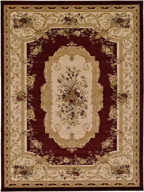 Red 9' x 12' Versailles Rectangle Area Rug