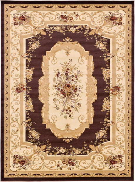 Brown 9' x 12' Versailles Rectangle Area Rug