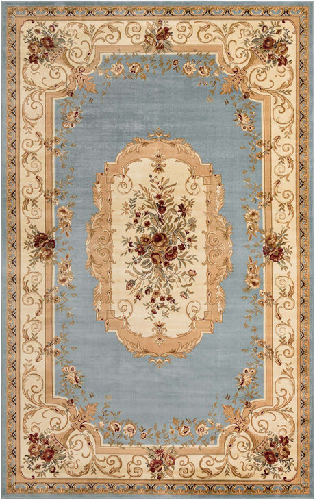 Light Blue 10' 6 x 16' 5 Versailles Rectangle Area Rug
