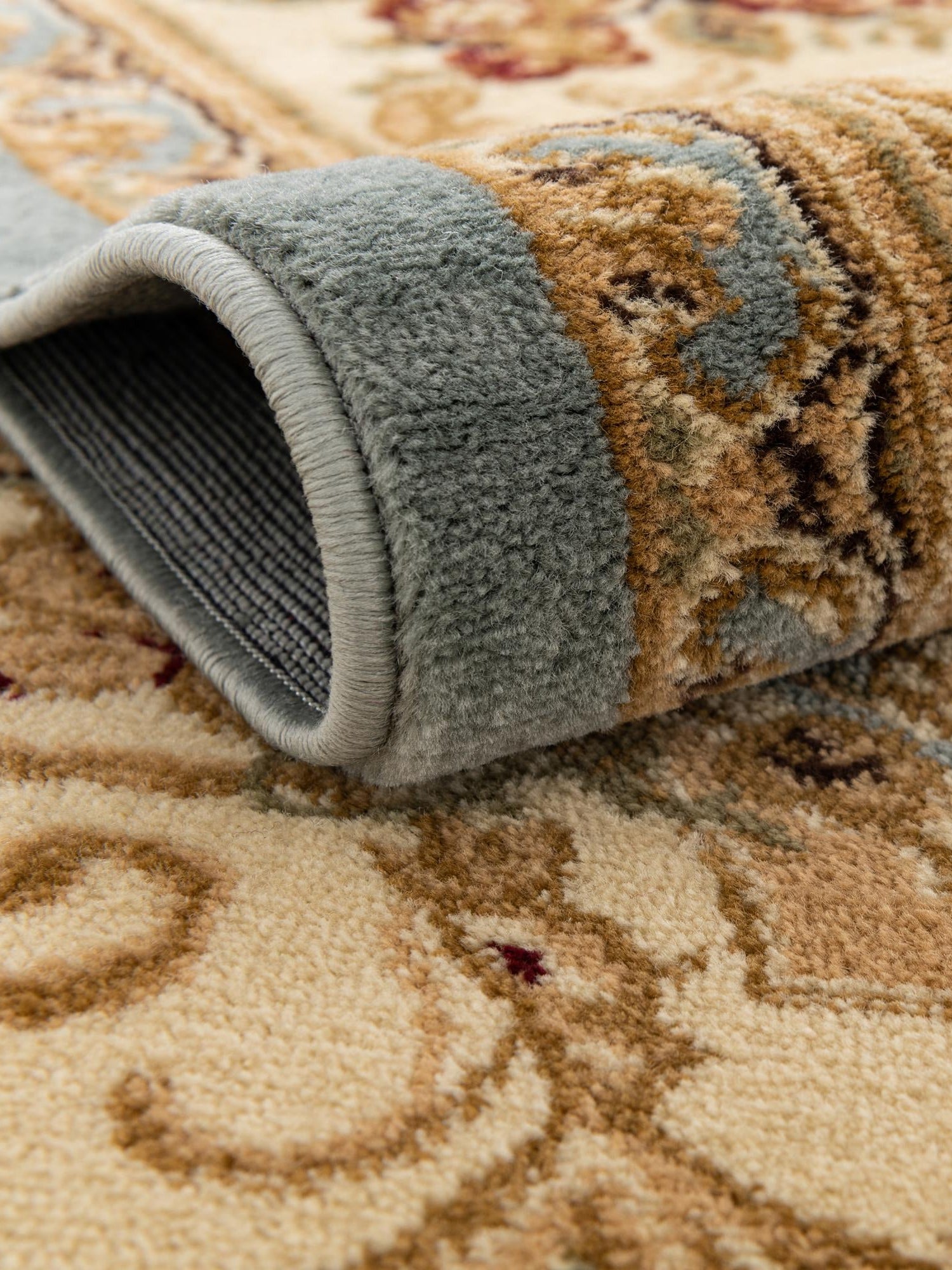 Light Blue 13' 1 x 13' 1 Versailles Round Area Rug