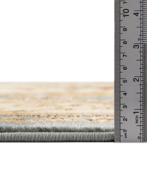 Light Blue 13' 1 x 13' 1 Versailles Round Area Rug