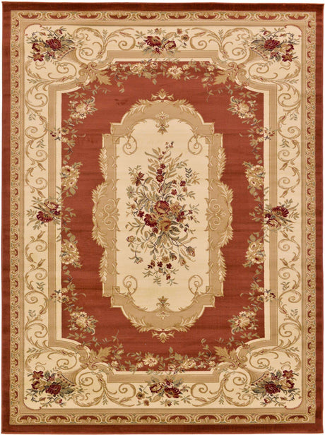 Brick Red 9' x 12' Versailles Rectangle Area Rug