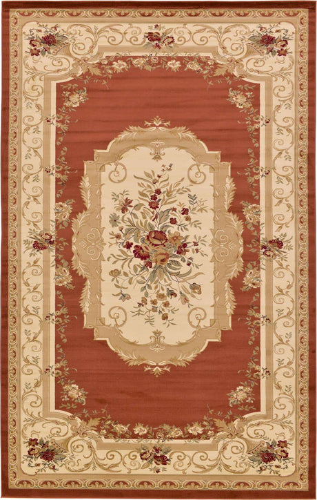 Brick Red 10' 6 x 16' 5 Versailles Rectangle Area Rug
