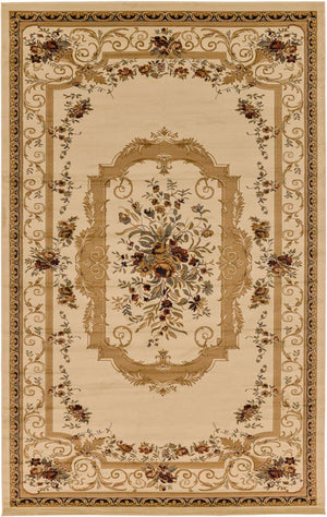 Cream 10' 6 x 16' 5 Versailles Rectangle Rug