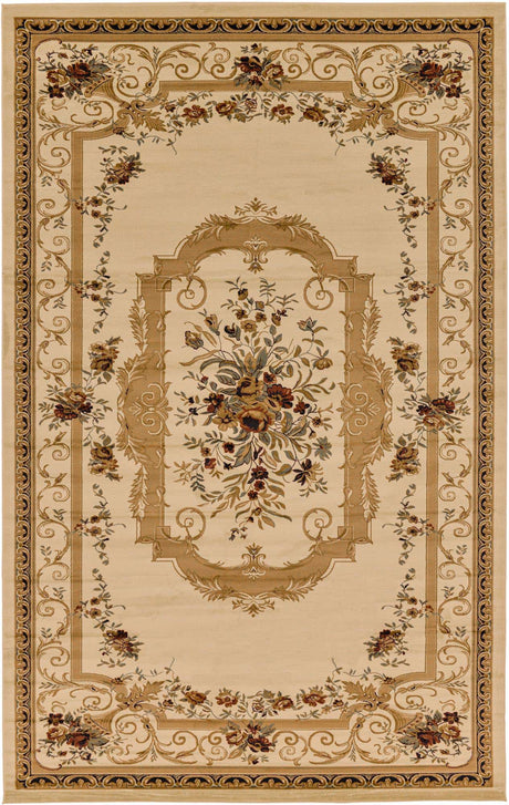 Cream 10' 6 x 16' 5 Versailles Rectangle Area Rug