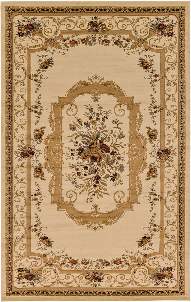 Cream 10' 6 x 16' 5 Versailles Rectangle Rug