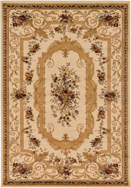 Cream 7' 1 x 10' Versailles Rectangle Area Rug