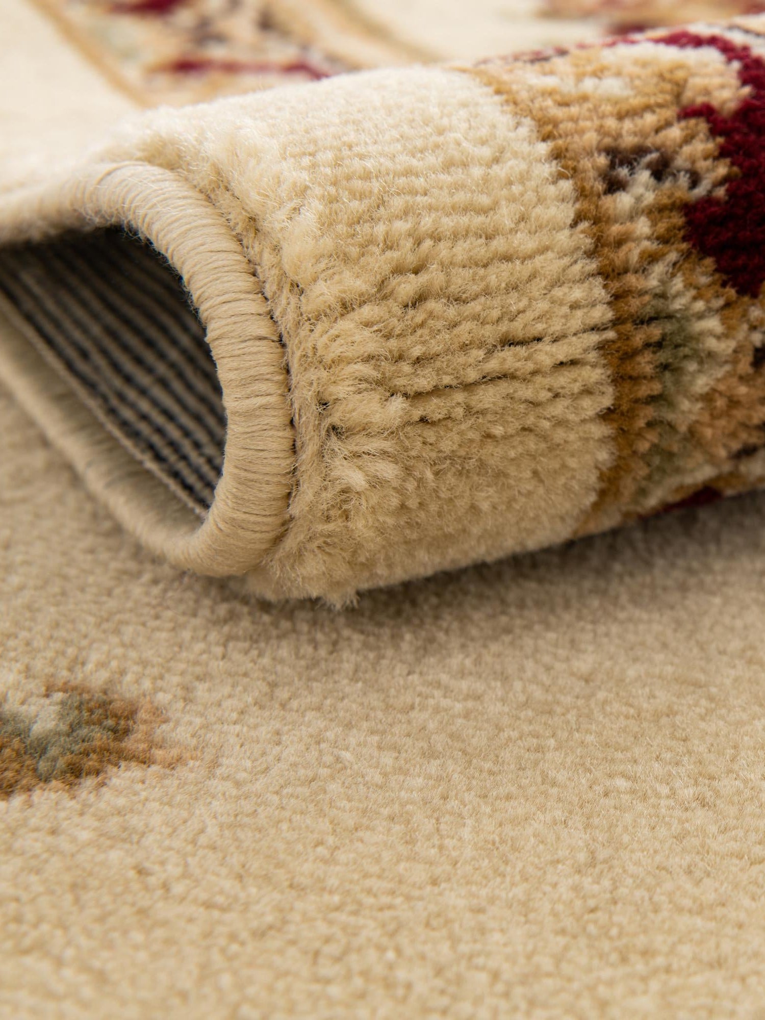 Cream 10' x 10' Versailles Round Area Rug