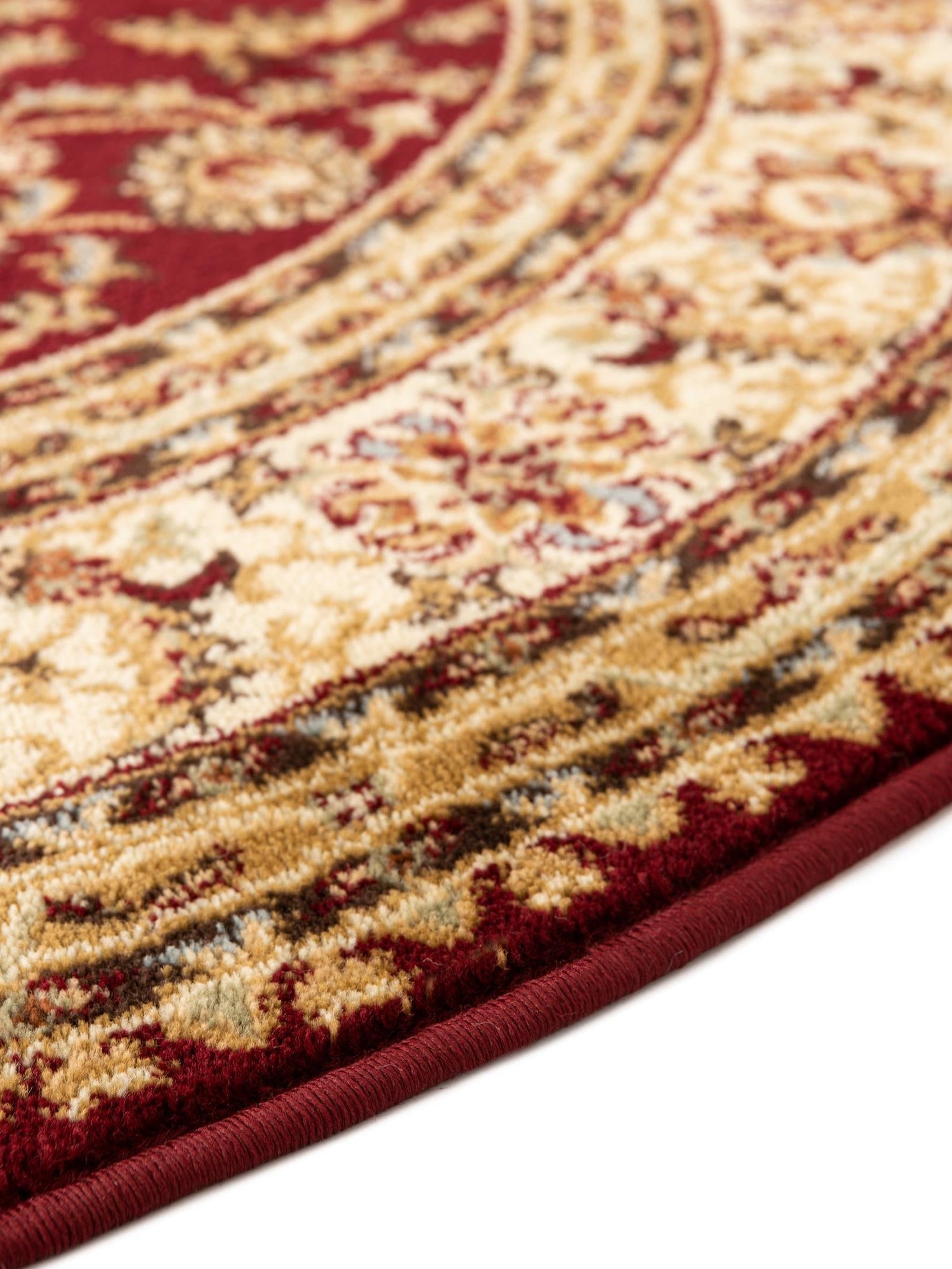 Red 13' 1 x 13' 1 Voyage Round Area Rug